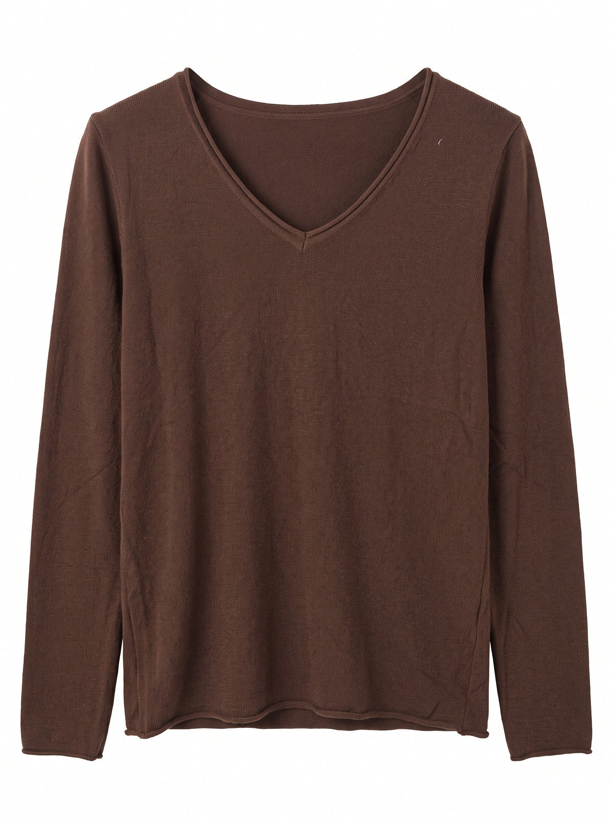 Women’s V-Neck Lightweight Knit Jumper – Long Sleeve Soft Fine Knit Pullover Top