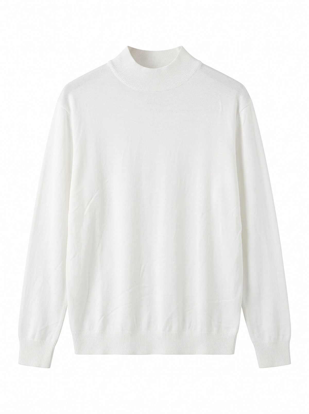 Women’s Basic Mock Neck Knit Jumper – Long Sleeve Lightweight Pullover Sweater