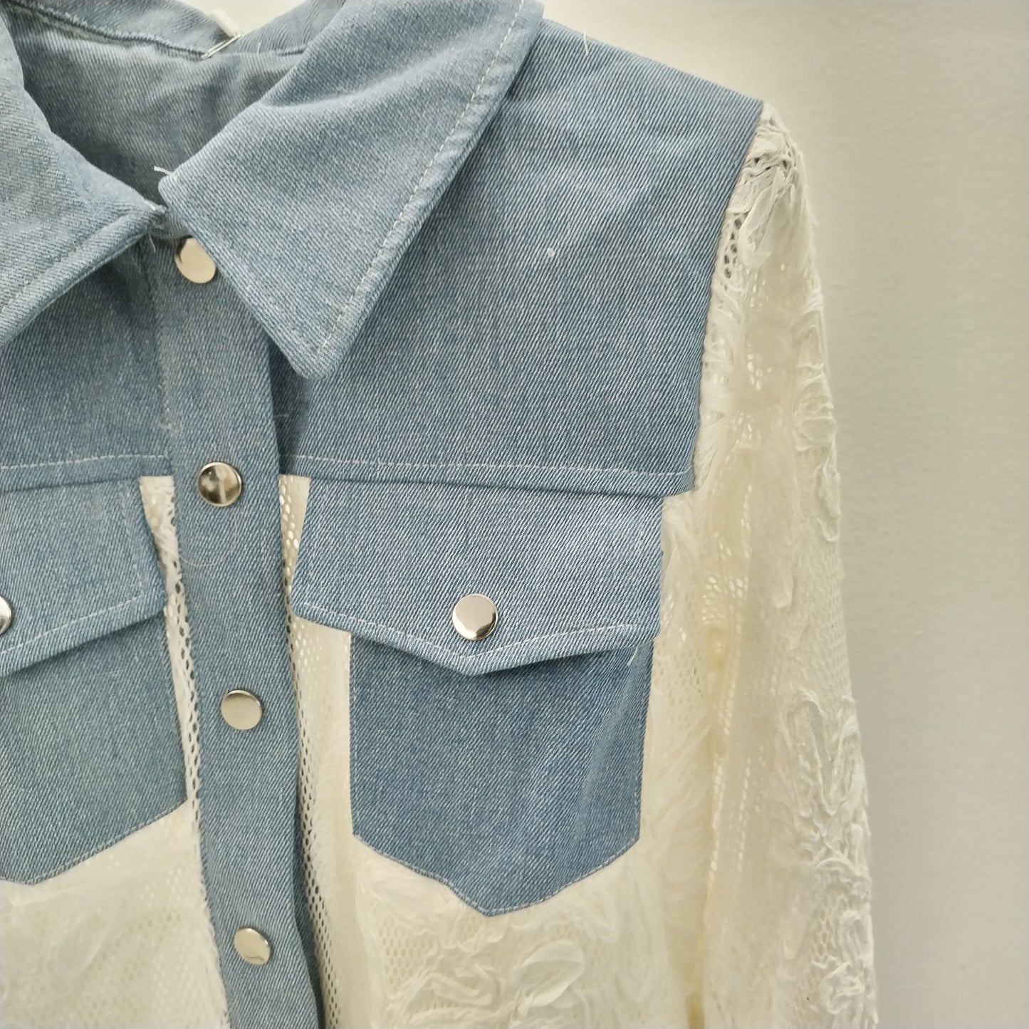 Lace Hybrid Denim Jacket