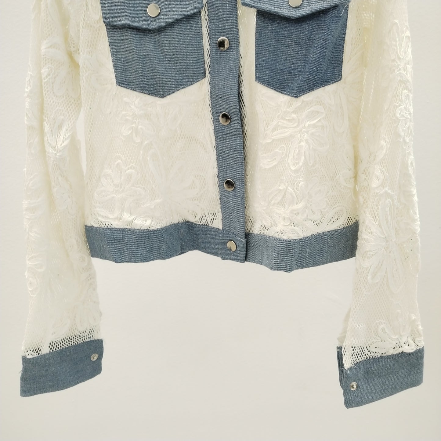 Lace Hybrid Denim Jacket