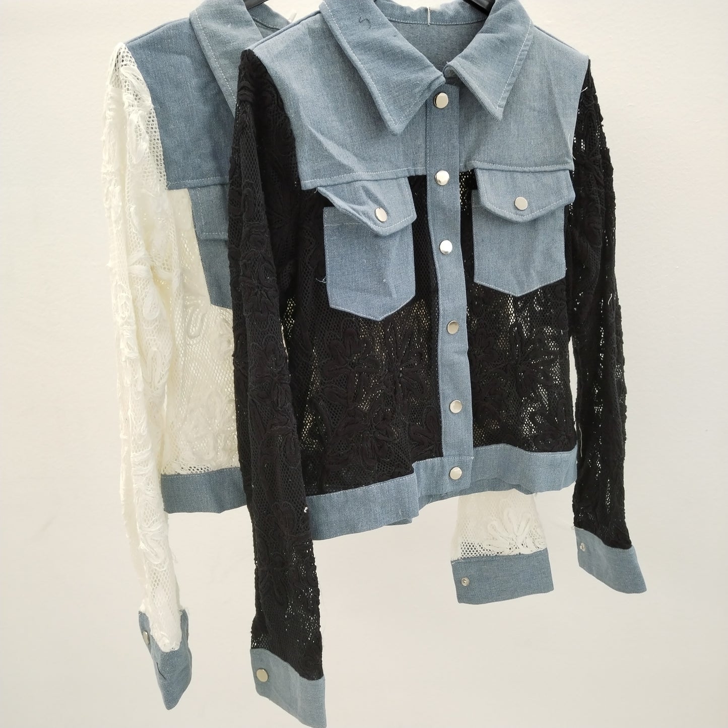 Lace Hybrid Denim Jacket
