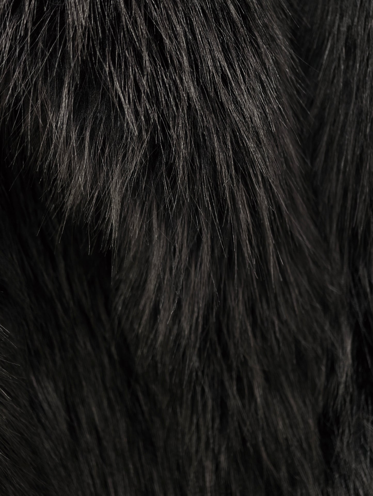 Zayla Women’s Black Faux Fur Long Coat – Fluffy Warm Plush Winter Jacket, Classic Trendy Outerwear