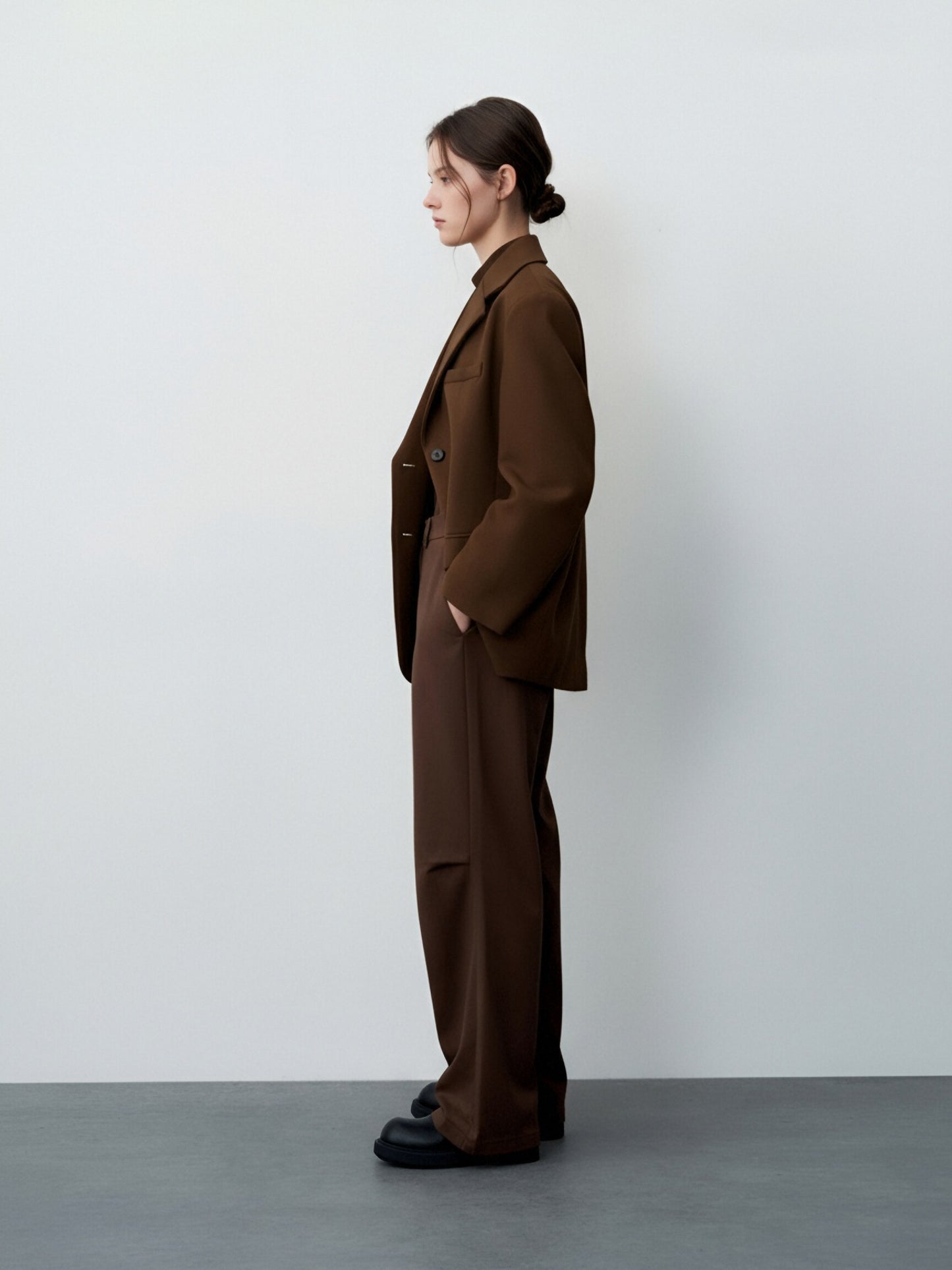 Zayla Women’s Wool Blazer Jacket – Oversized Fall Winter Coat, Casual Chic Workwear Blazer