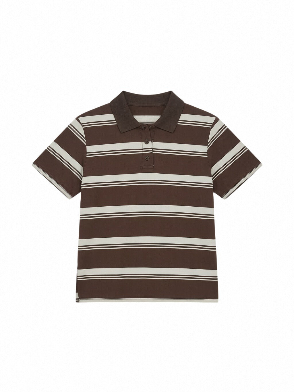 Women’s Striped Polo Shirt – Relaxed Fit Short Sleeve Knit Top, Classic Casual Preppy Style Tee