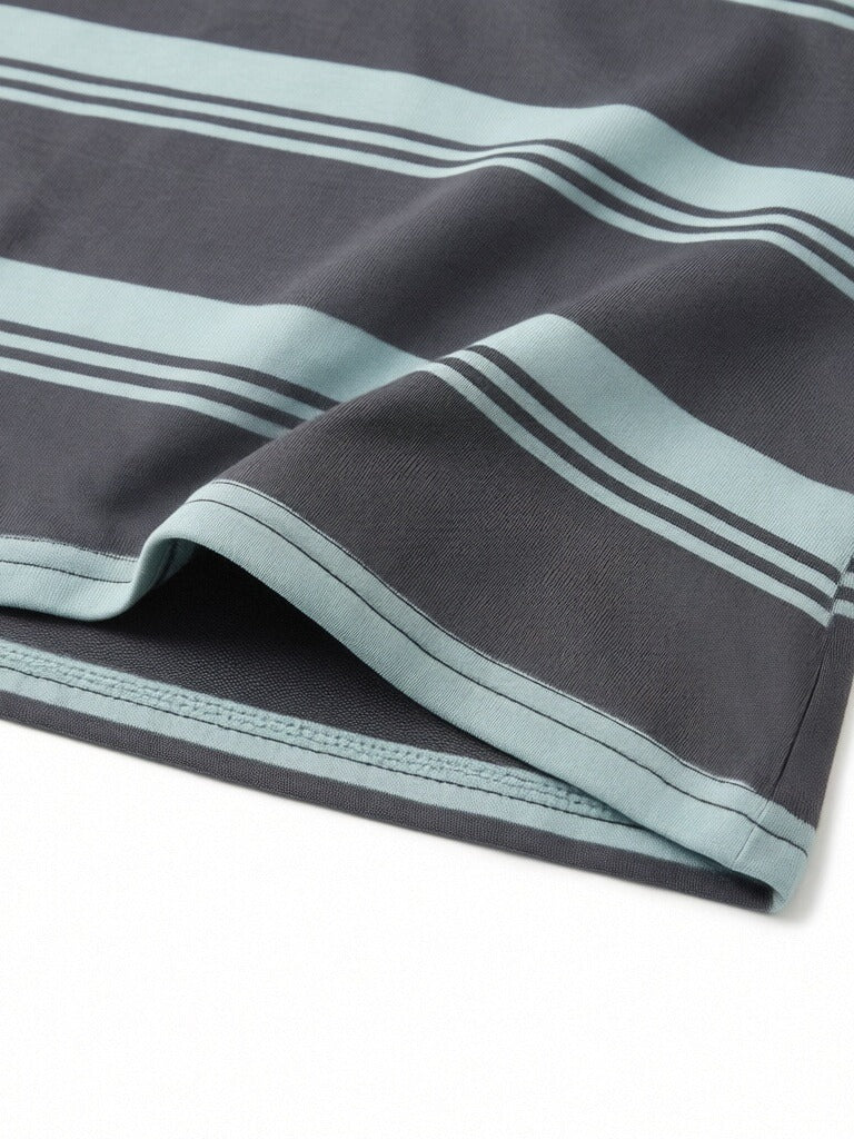 Women’s Striped Polo Shirt – Relaxed Fit Short Sleeve Knit Top, Classic Casual Preppy Style Tee