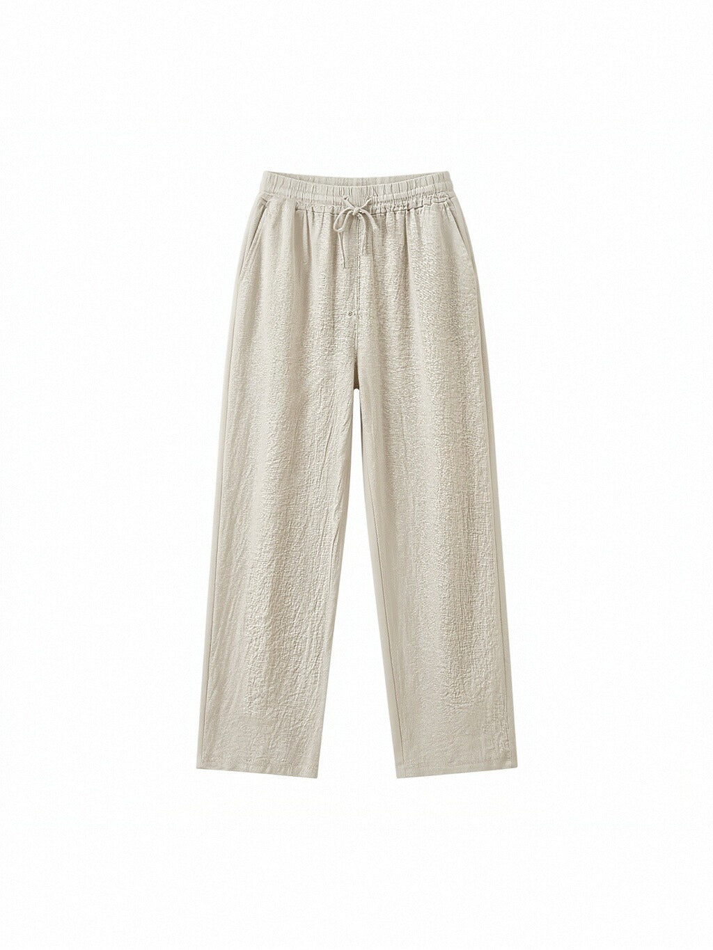 Women’s Linen Wide Leg Pants – Breathable Drawstring Trousers, Relaxed Fit Summer Linen Blend Palazzo Pants