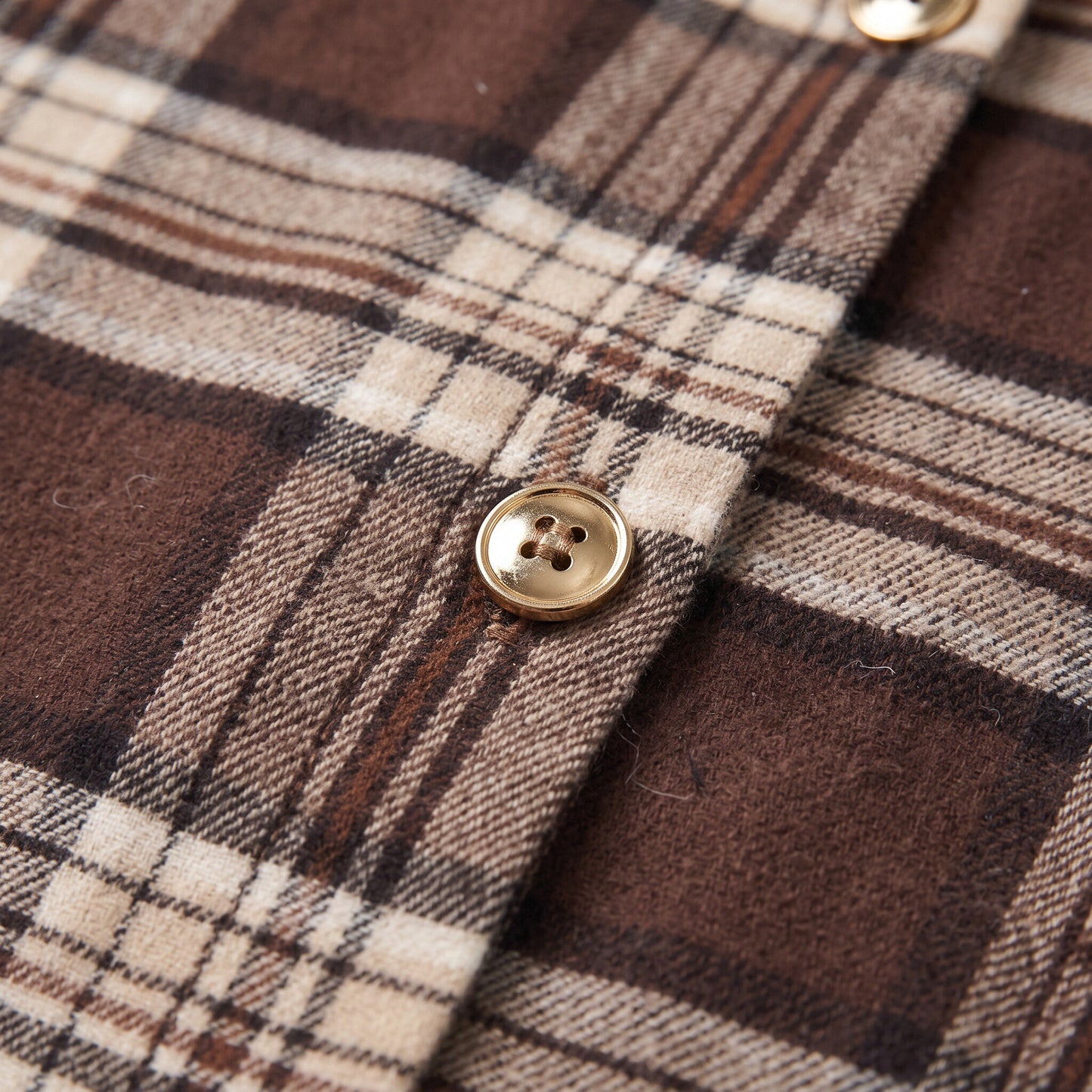 Women’s Oversized Plaid Shirt – Casual Check Long Sleeve Button-Up