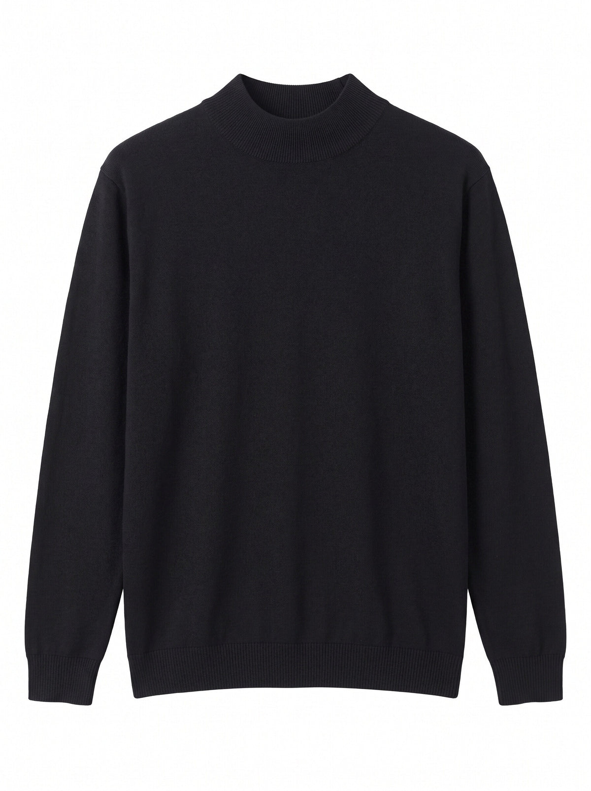Women’s Basic Mock Neck Knit Jumper – Long Sleeve Lightweight Pullover Sweater