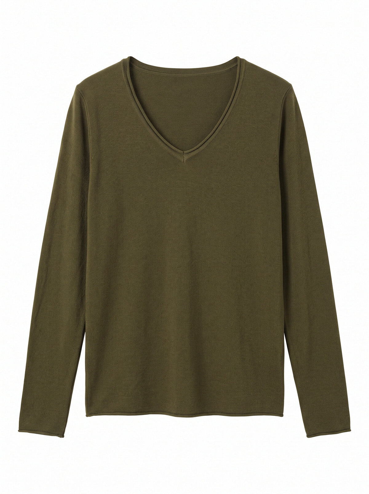 Women’s V-Neck Lightweight Knit Jumper – Long Sleeve Soft Fine Knit Pullover Top