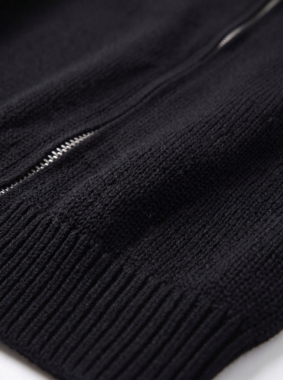 Women’s Knitted Zip-Up Polo Top – Oversized Short Sleeve Collared Cardigan