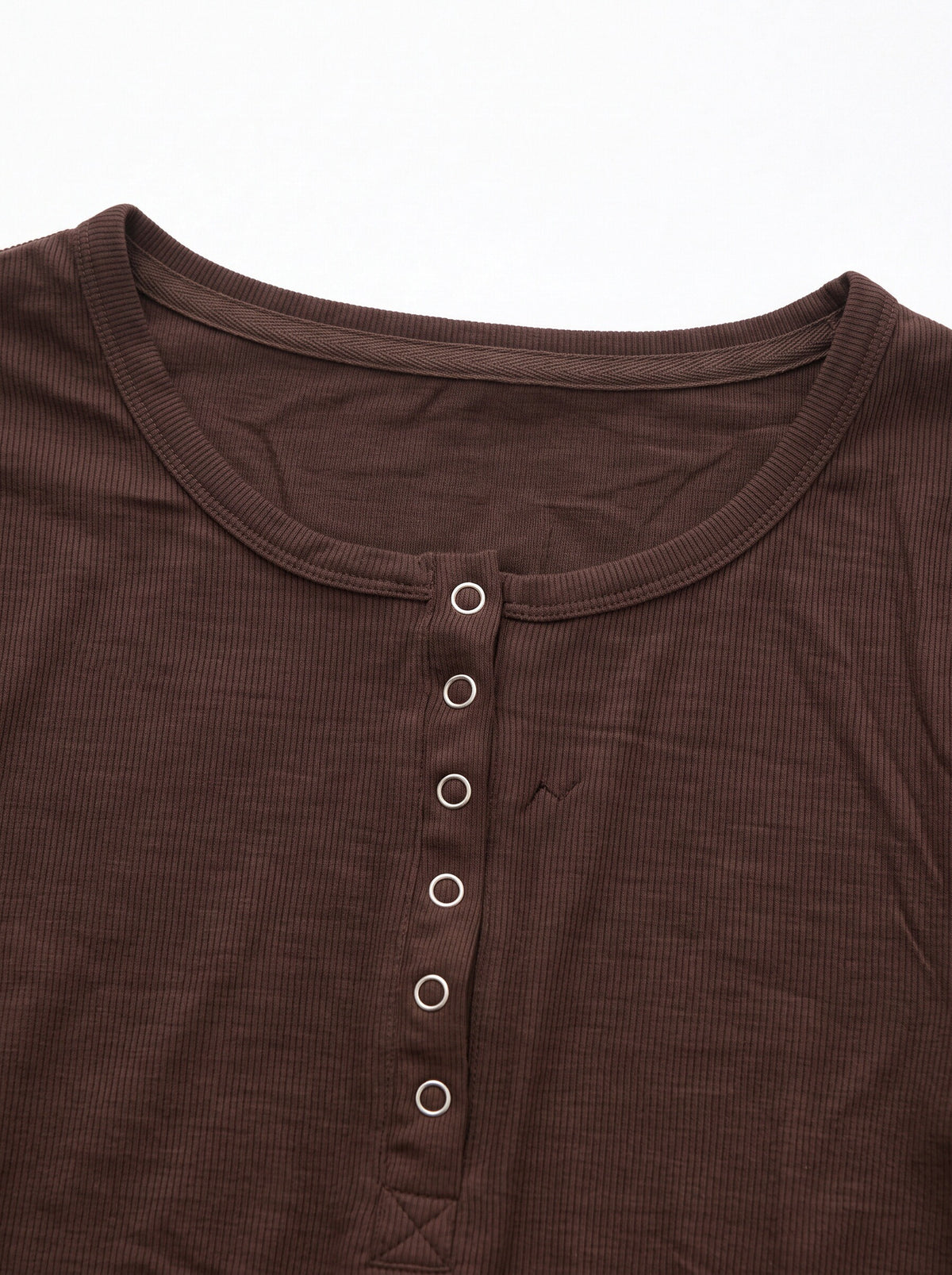 Women’s Long Sleeve Henley Top – Slim Fit Button Front Basic T-Shirt