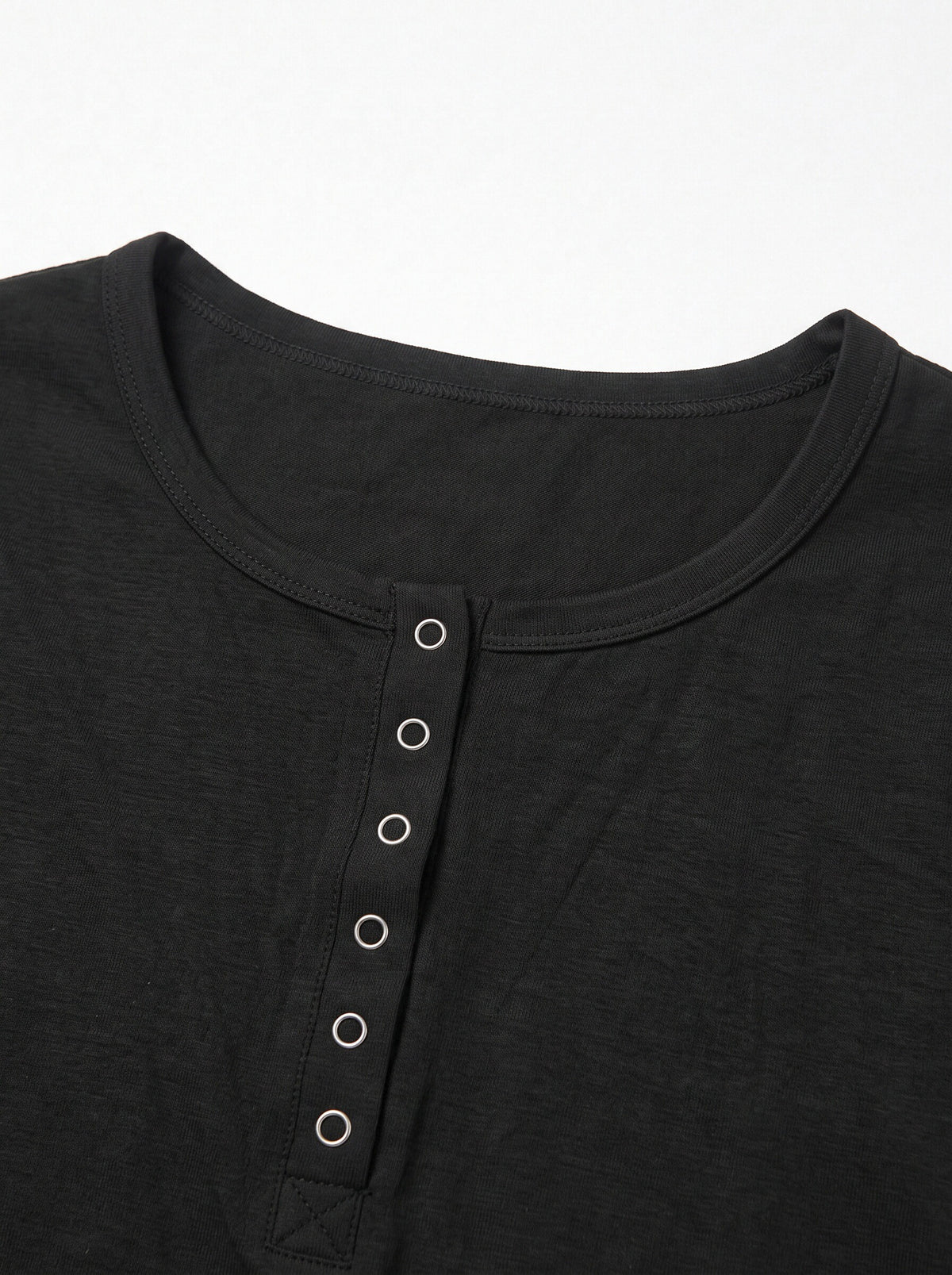 Women’s Long Sleeve Henley Top – Slim Fit Button Front Basic T-Shirt