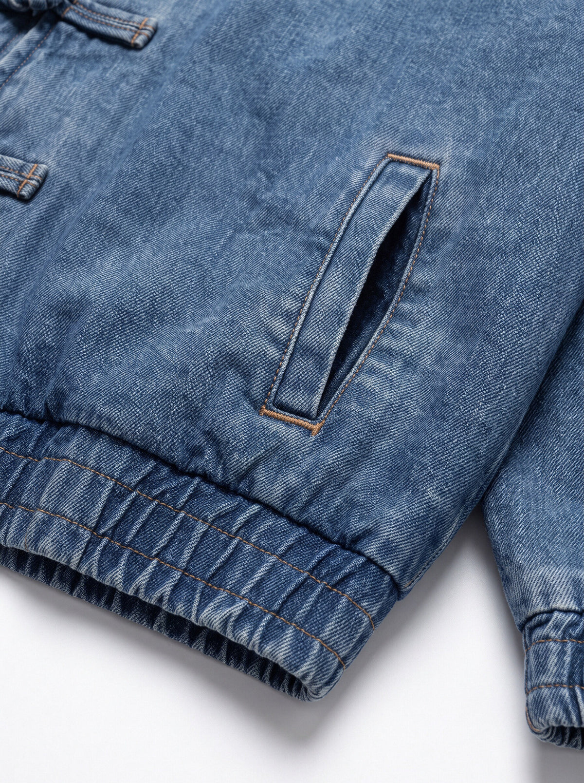 Women’s Chinese-Inspired Denim Jacket – Mandarin Collar Frog Button Oversized Jean Jacket