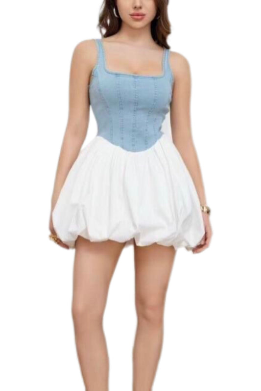 Denim Bubble Dress