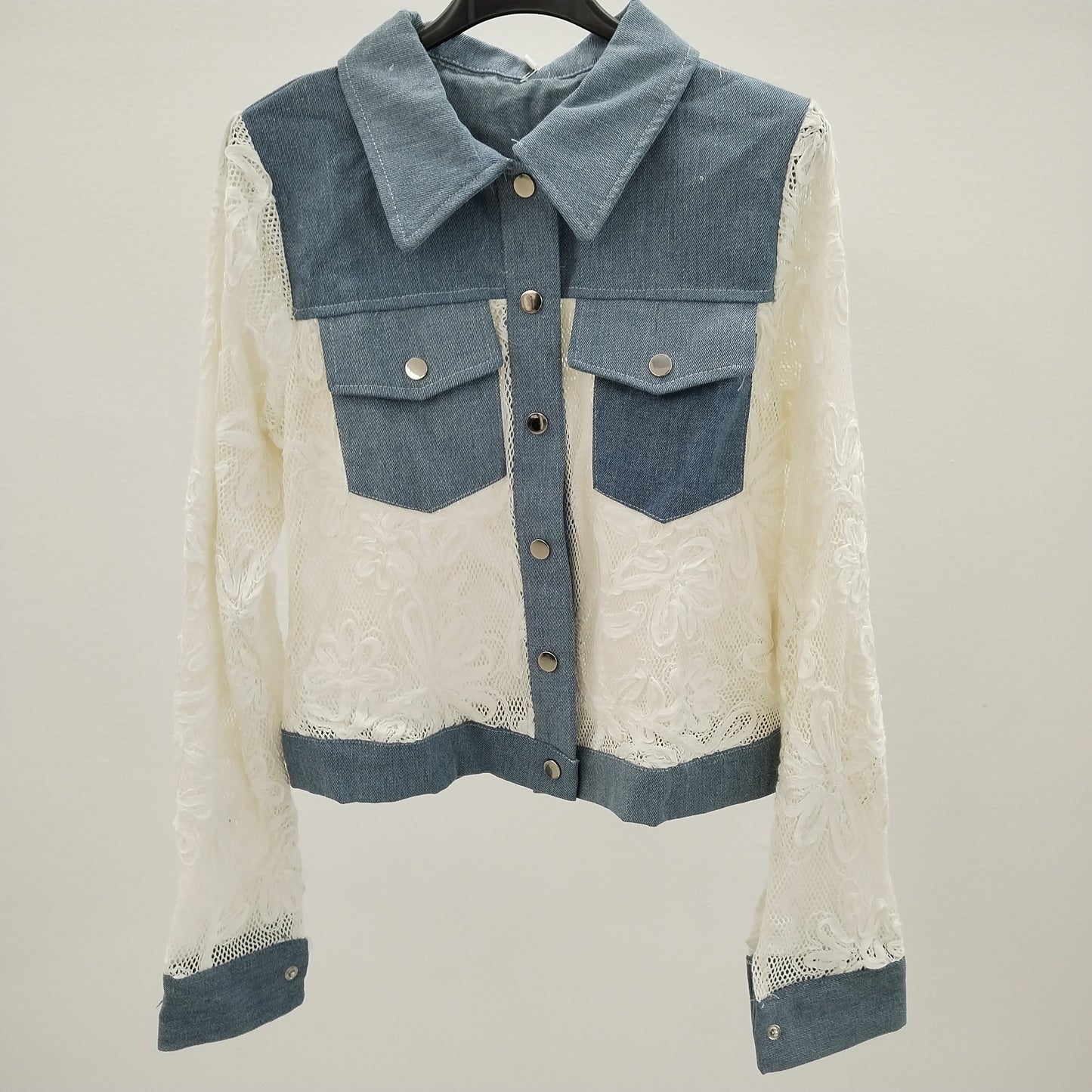 Lace Hybrid Denim Jacket