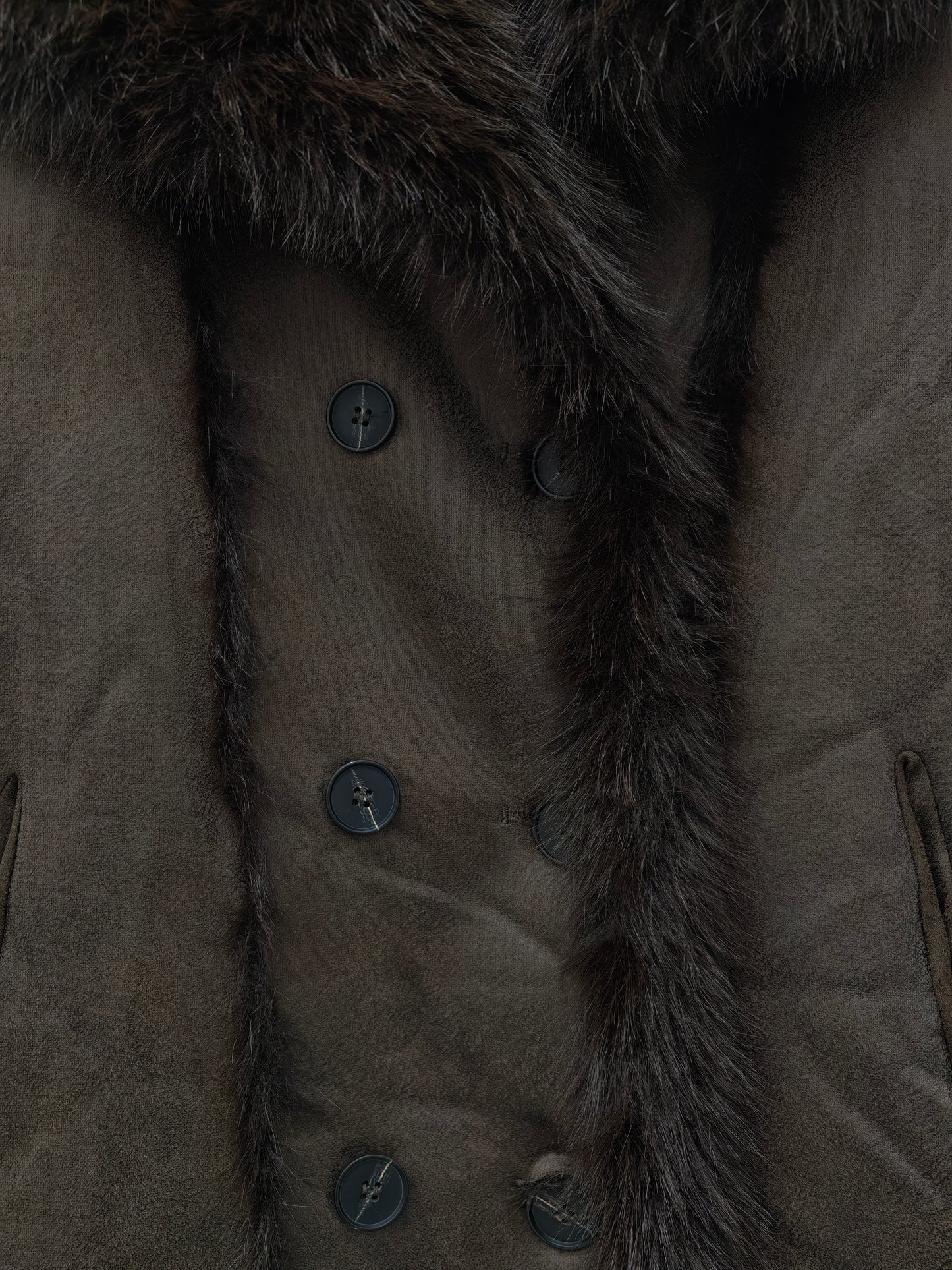 Zayla Women’s Reversible Faux Fur Long Coat – Brown Winter Plush Shearling Jacket, Warm Thick Double-Sided Overcoat