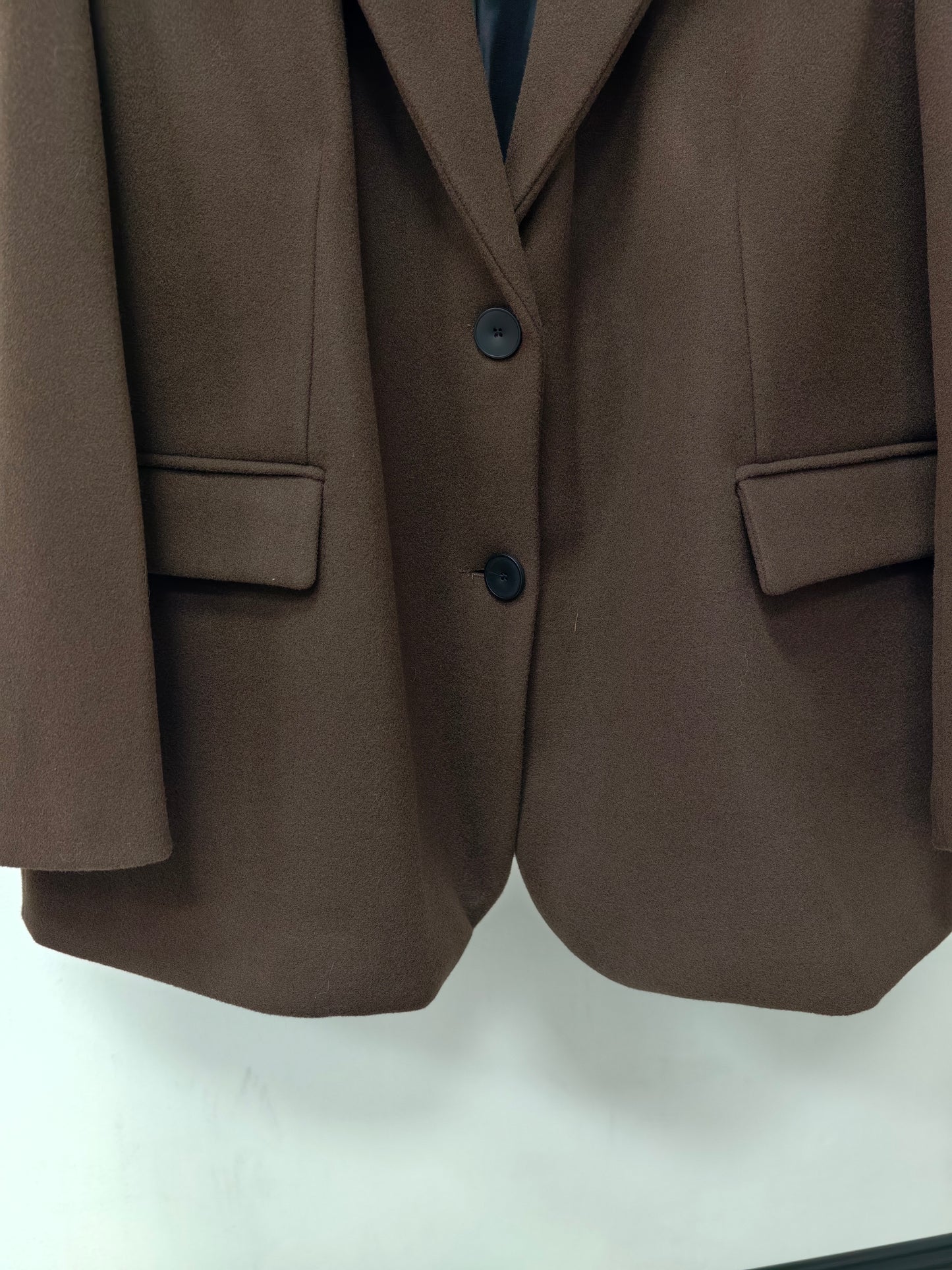 Zayla Women’s Wool Blazer Jacket – Oversized Fall Winter Coat, Casual Chic Workwear Blazer