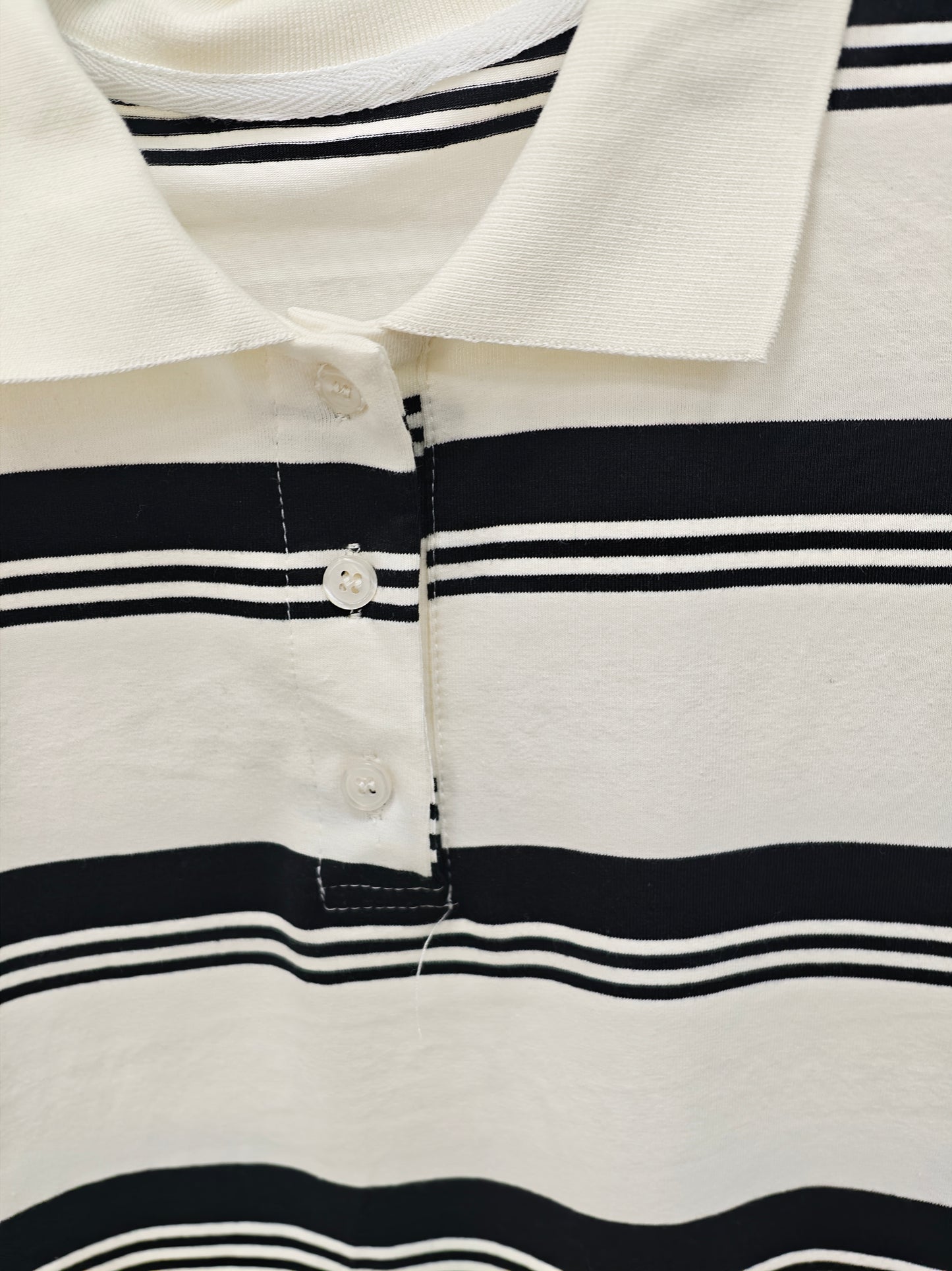 Women’s Striped Polo Shirt – Relaxed Fit Short Sleeve Knit Top, Classic Casual Preppy Style Tee