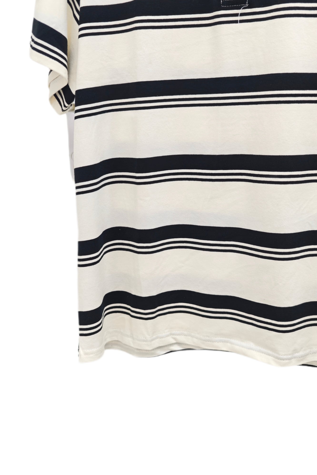 Women’s Striped Polo Shirt – Relaxed Fit Short Sleeve Knit Top, Classic Casual Preppy Style Tee