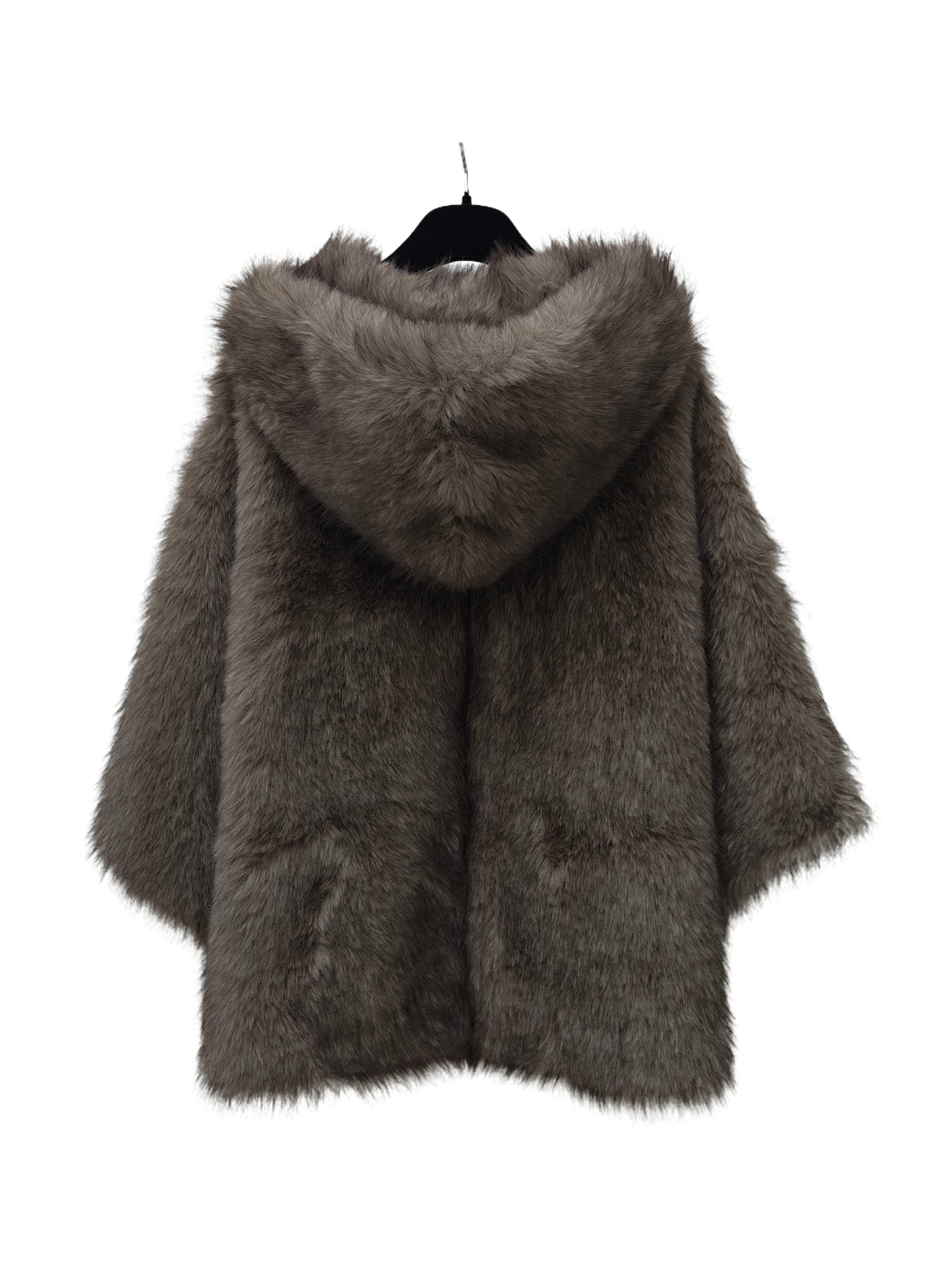 Zayla Women’s Hooded Faux Fur Jacket – Cozy Fluffy Warm Plush Winter Short Coat, Soft Aesthetic Outerwear