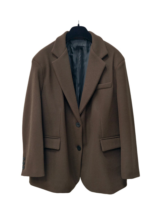 Zayla Women’s Wool Blazer Jacket – Oversized Fall Winter Coat, Casual Chic Workwear Blazer