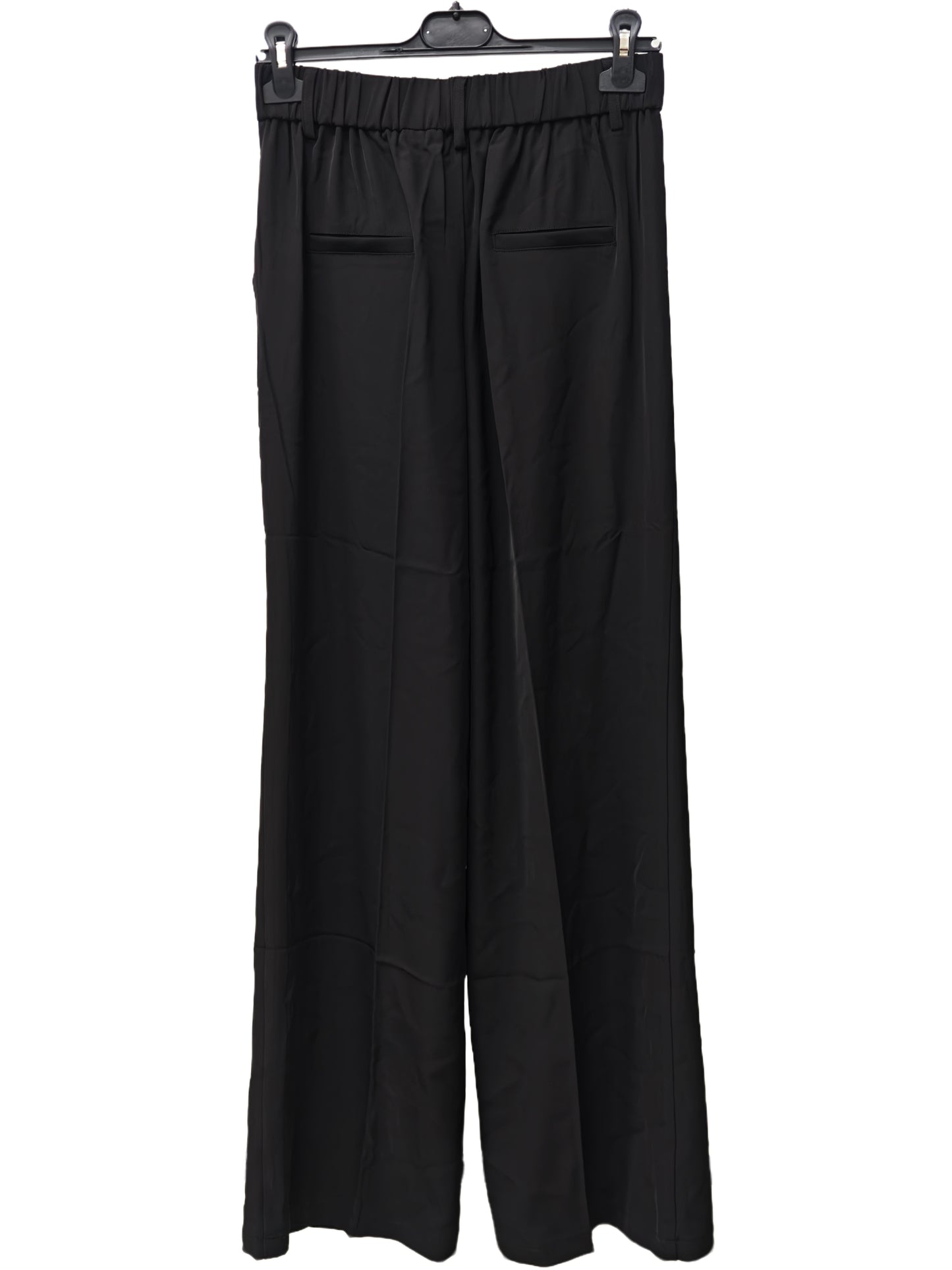 Women’s High Waisted Wide Leg Trousers – Minimalist Tailored Straight Pants with Pleated Front, Elegant Office Style Slacks