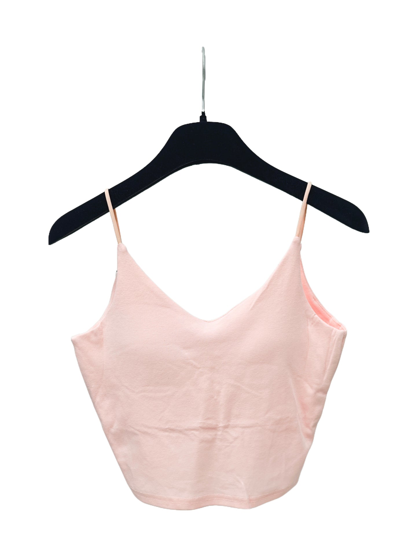 Women’s Basic Cami Crop Top – Soft Stretch Spaghetti Strap Tank, Everyday Essential