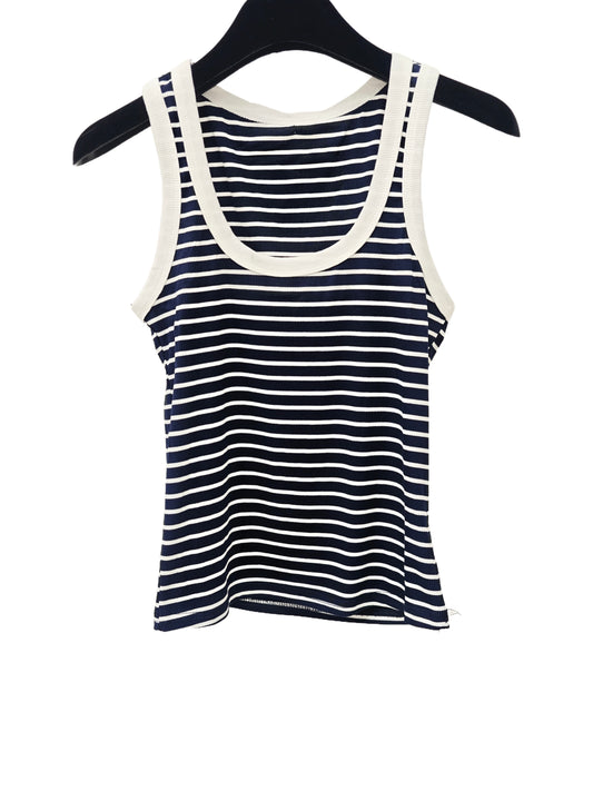 Women’s Striped Tank Top – Classic Ribbed Sleeveless Vest, Casual Summer Essential (Copia)
