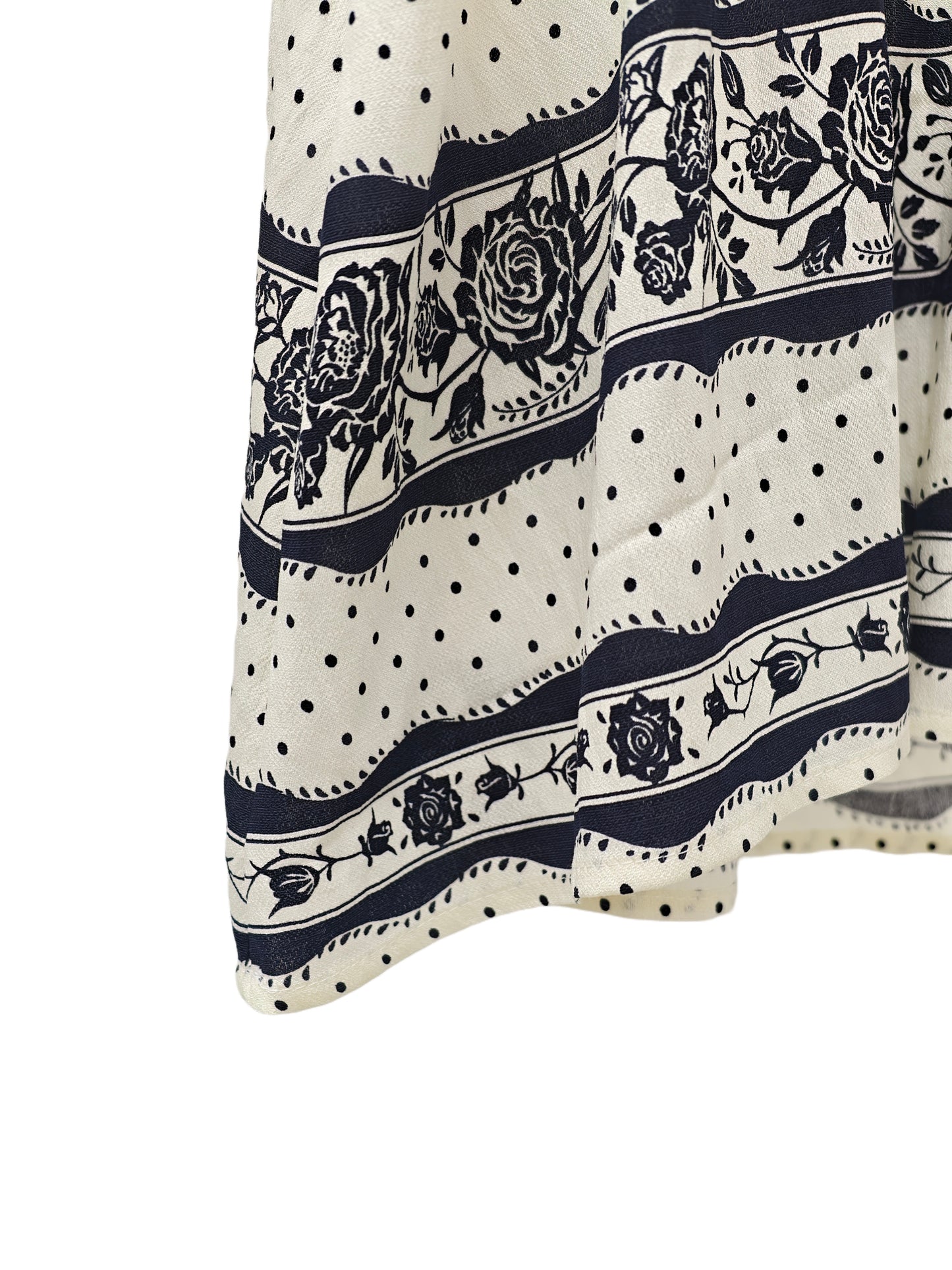 Vintage Polka Dot Lace Trim Cami Top | French Chic Floral Print Swing Tank