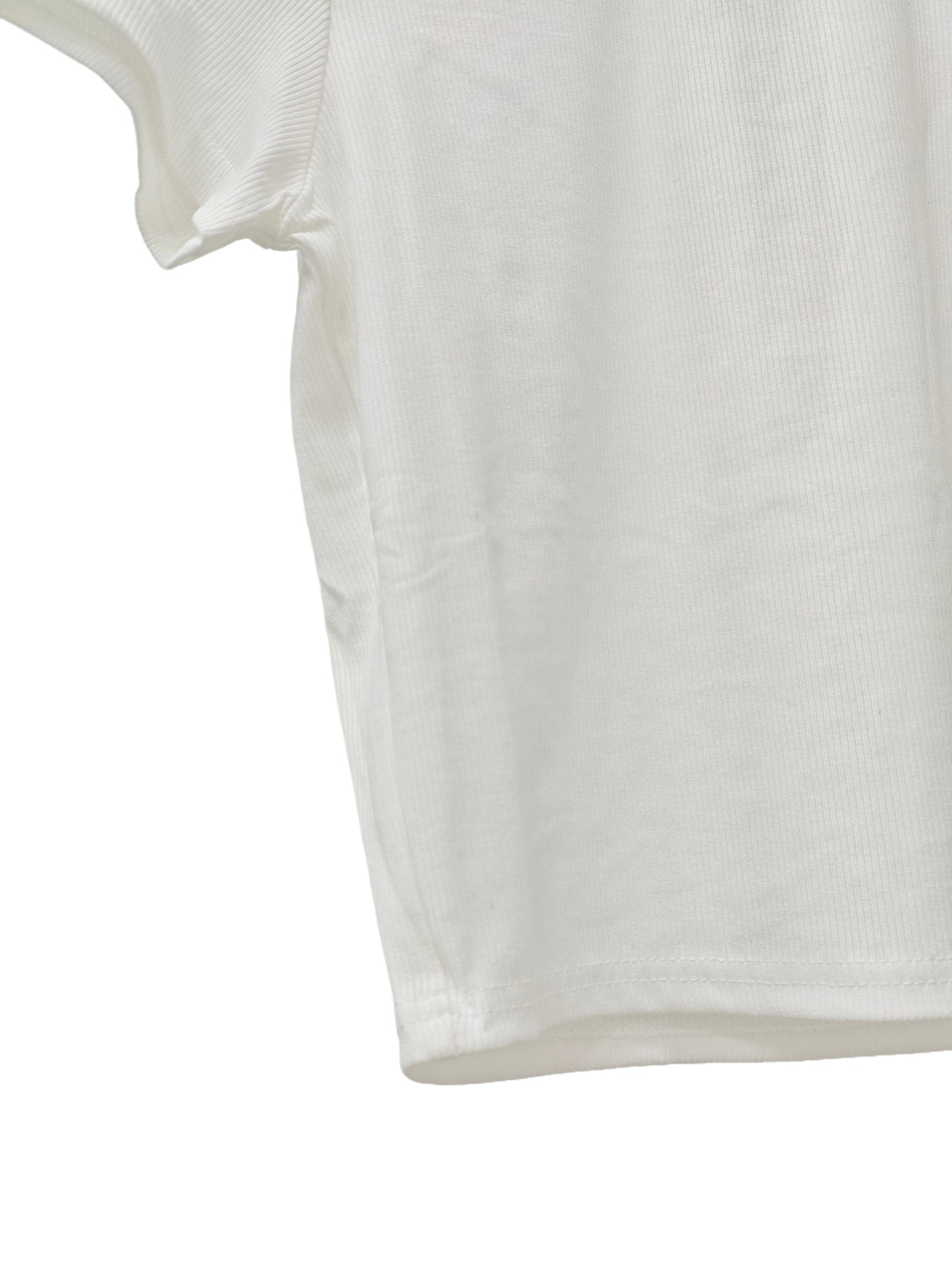 Ribbed Crew Neck T-Shirt – Slim Fit Stretch Basic Tee (Copia)